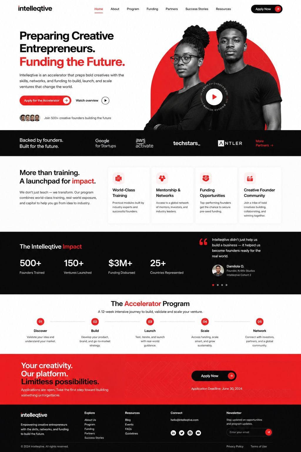 Intelleqtive homepage visual reference